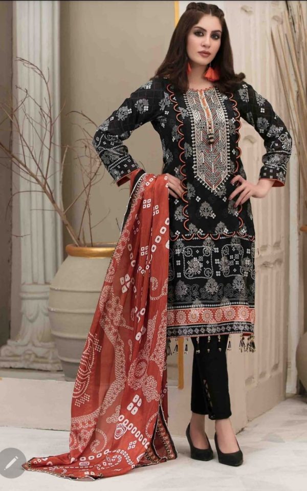 Chunri Broshia silk Dupatta By Tawakkal